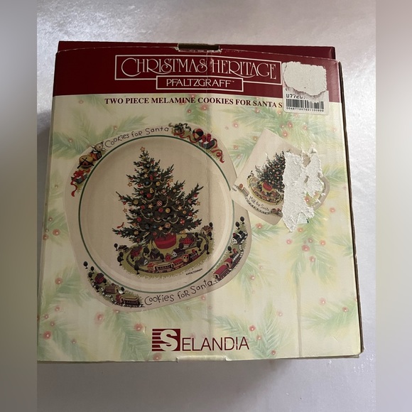 Vintage Melamine “Cookies for Santa “ Set - Picture 4 of 12